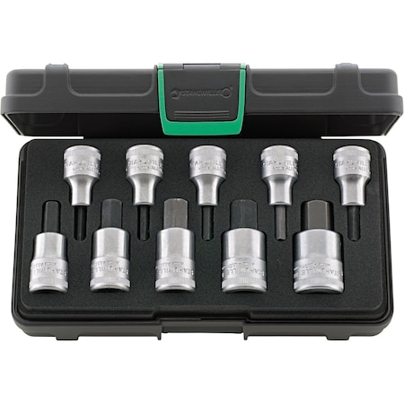 Stahlwille Tools 12, 5 mm (1/2") INHEX socket set No.54 10-pcs. 96031508